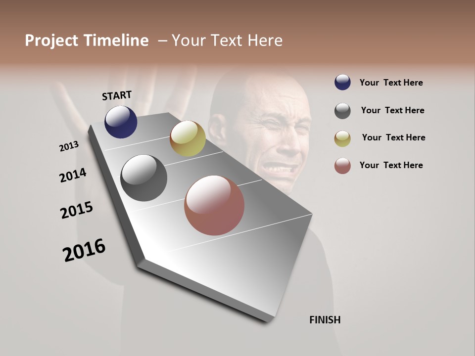 Negative Alt Caucasian PowerPoint Template