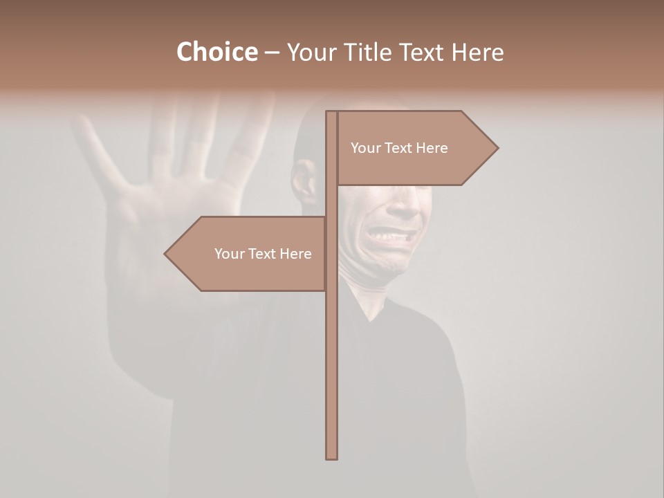 Negative Alt Caucasian PowerPoint Template