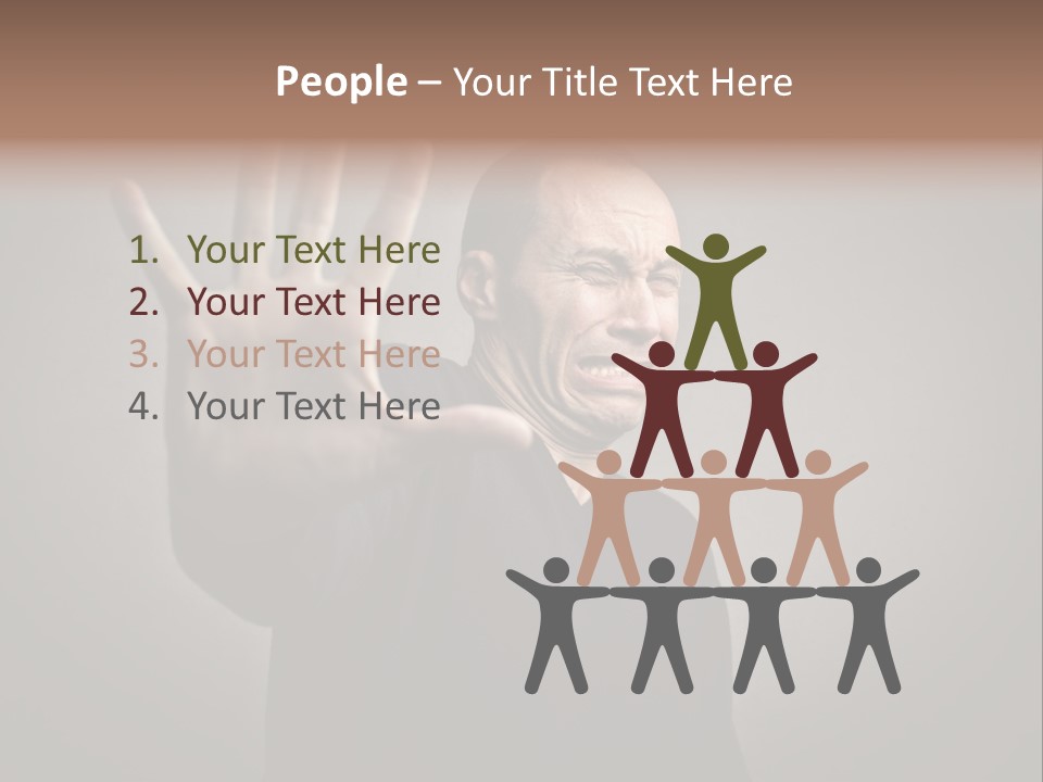 Negative Alt Caucasian PowerPoint Template