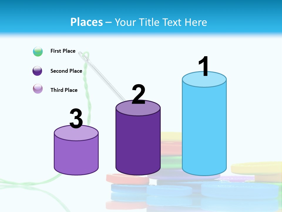 Assorted Plastic Dressmaking PowerPoint Template