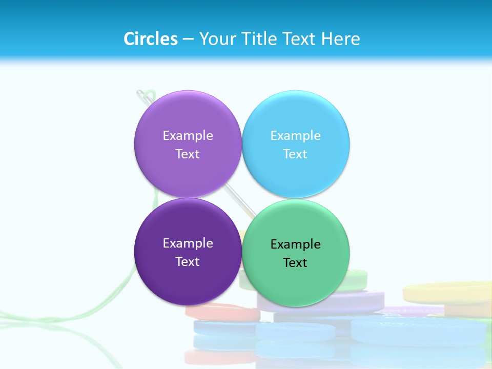 Assorted Plastic Dressmaking PowerPoint Template