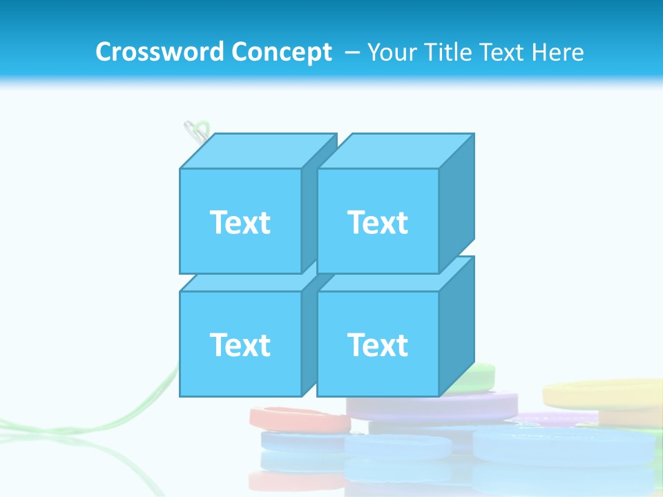 Assorted Plastic Dressmaking PowerPoint Template