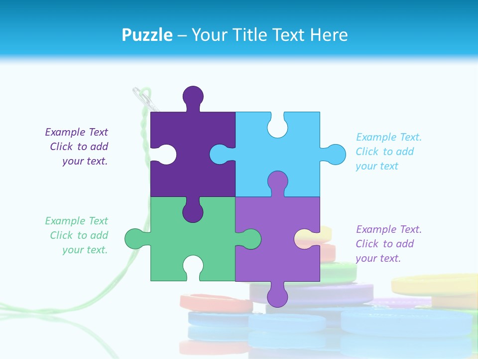 Assorted Plastic Dressmaking PowerPoint Template