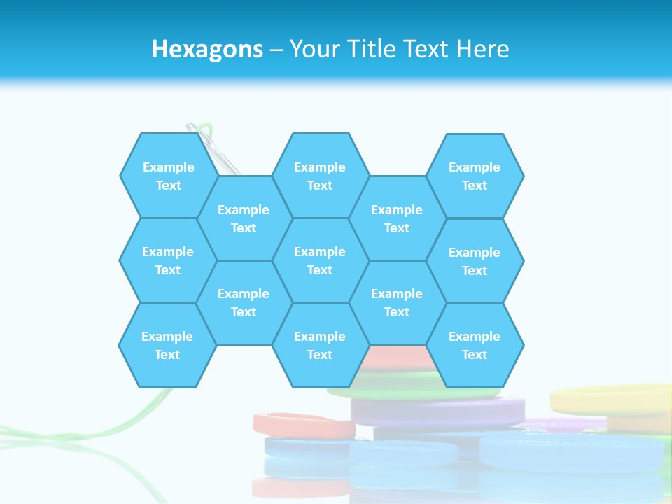 Assorted Plastic Dressmaking PowerPoint Template