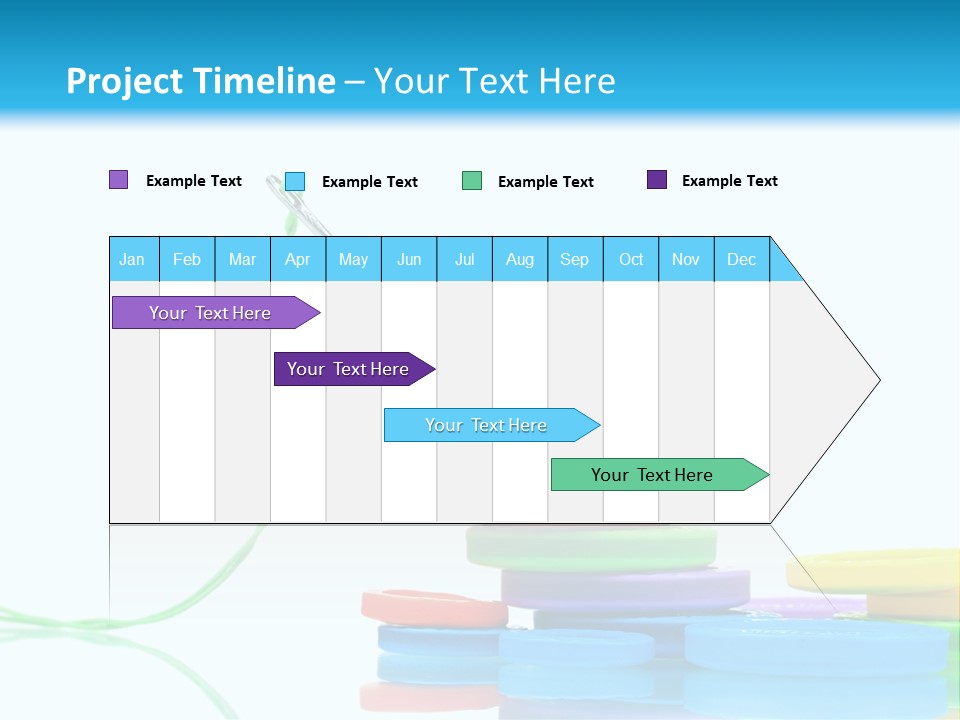 Assorted Plastic Dressmaking PowerPoint Template