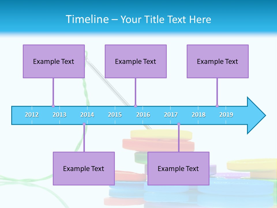 Assorted Plastic Dressmaking PowerPoint Template