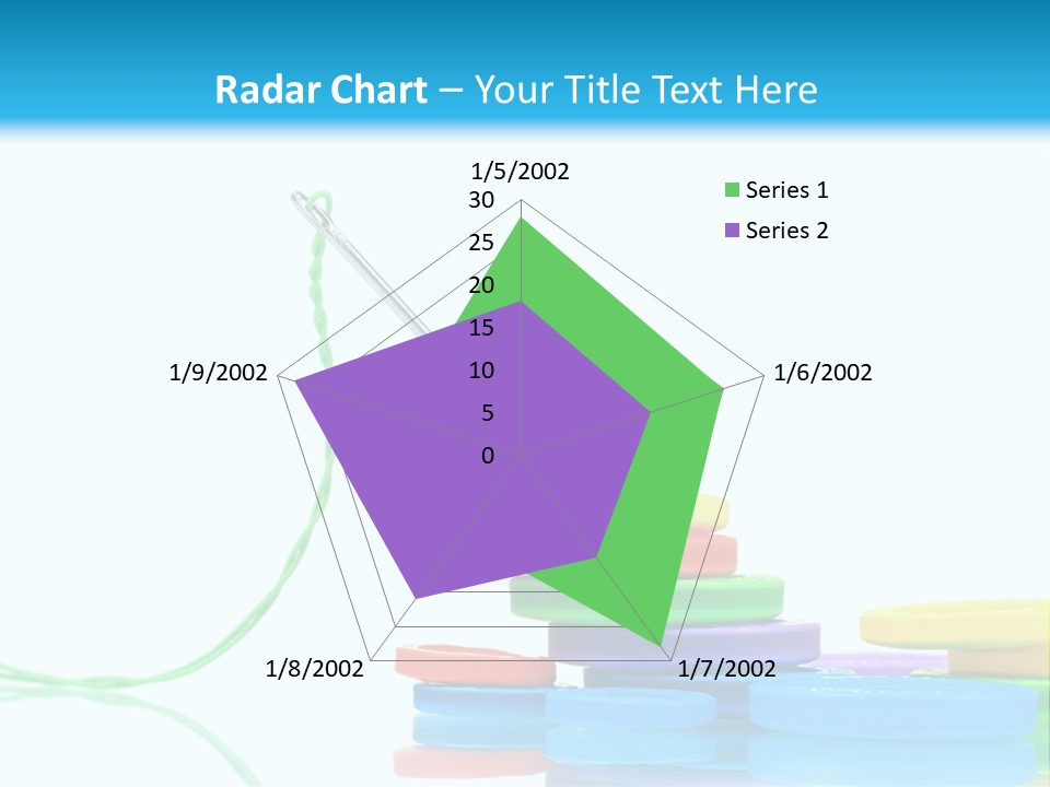Assorted Plastic Dressmaking PowerPoint Template