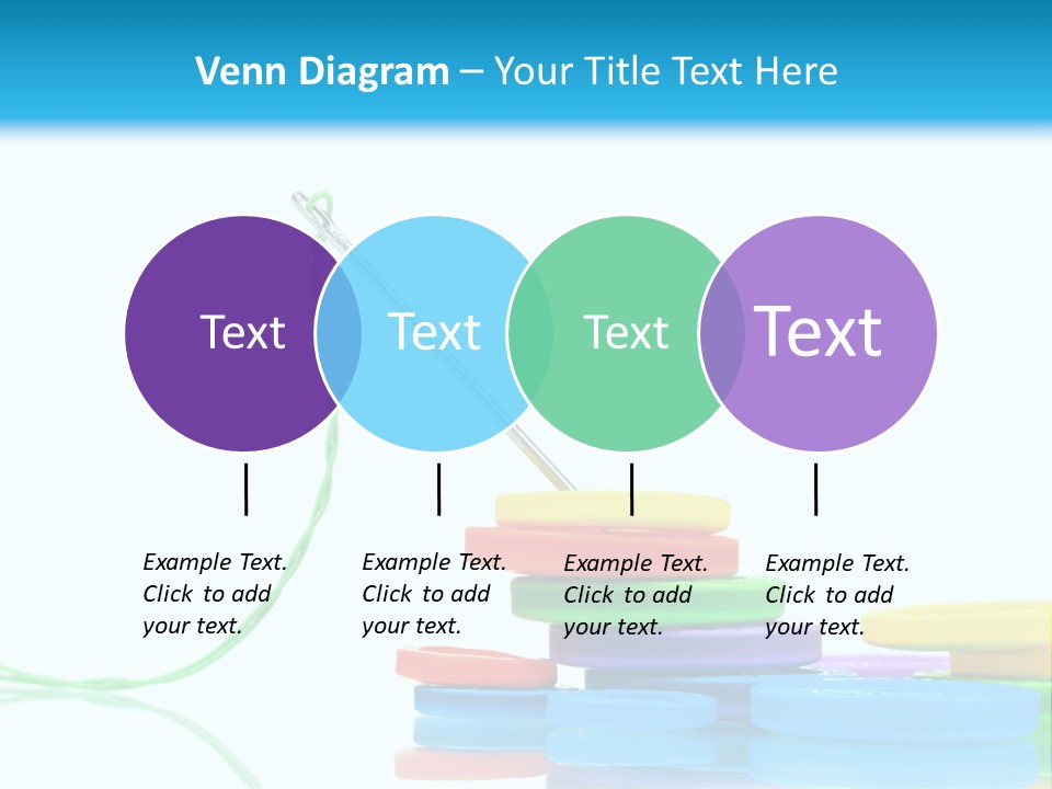 Assorted Plastic Dressmaking PowerPoint Template