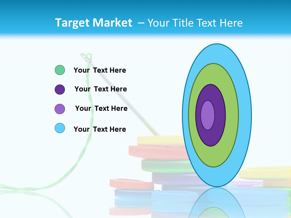 Assorted Plastic Dressmaking PowerPoint Template