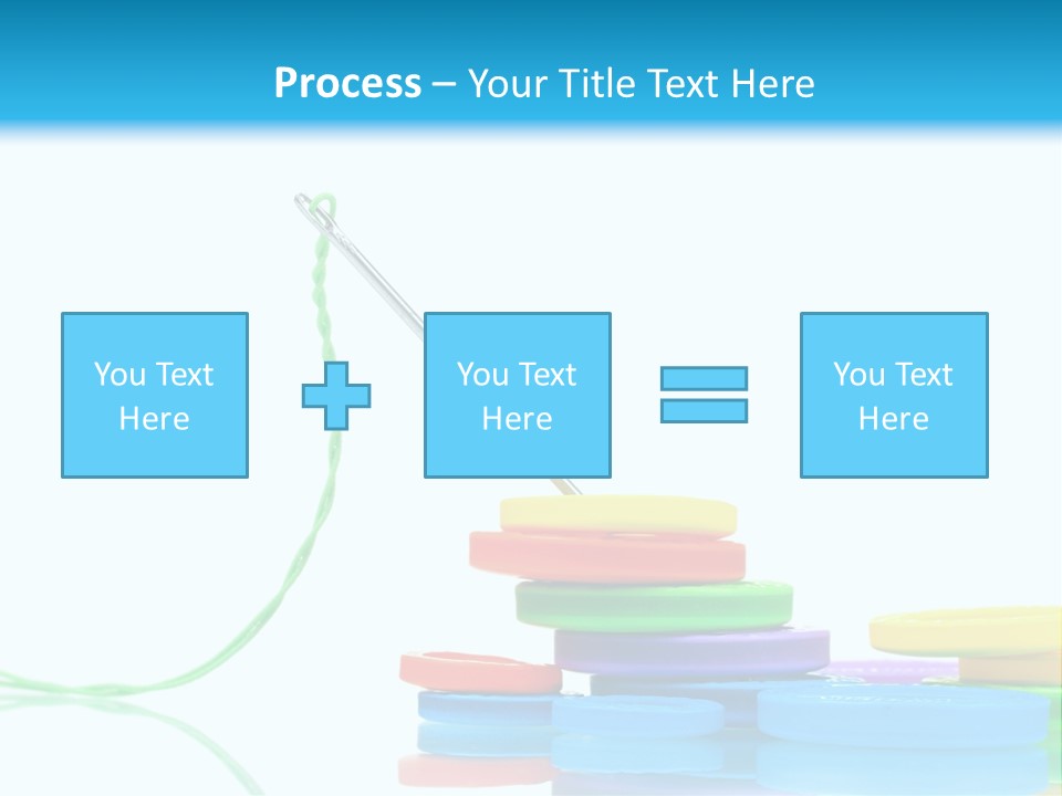 Assorted Plastic Dressmaking PowerPoint Template