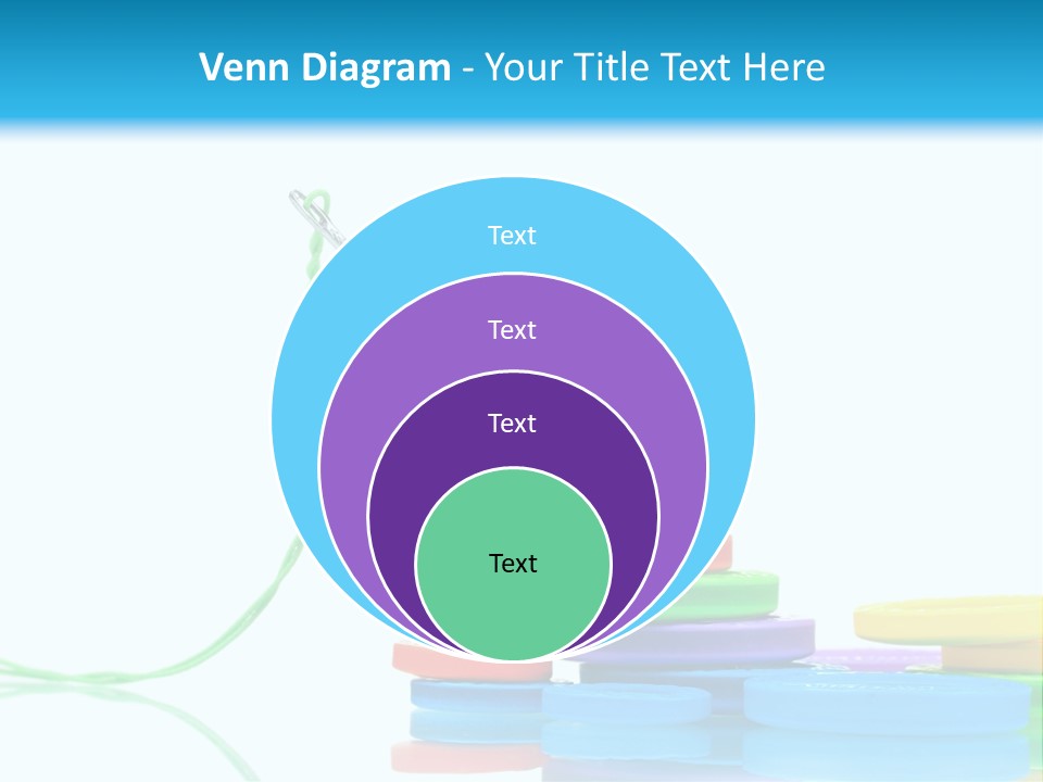 Assorted Plastic Dressmaking PowerPoint Template