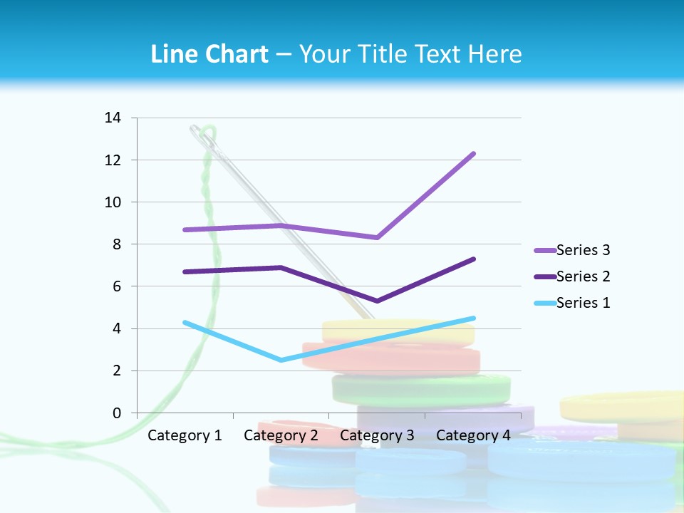 Assorted Plastic Dressmaking PowerPoint Template