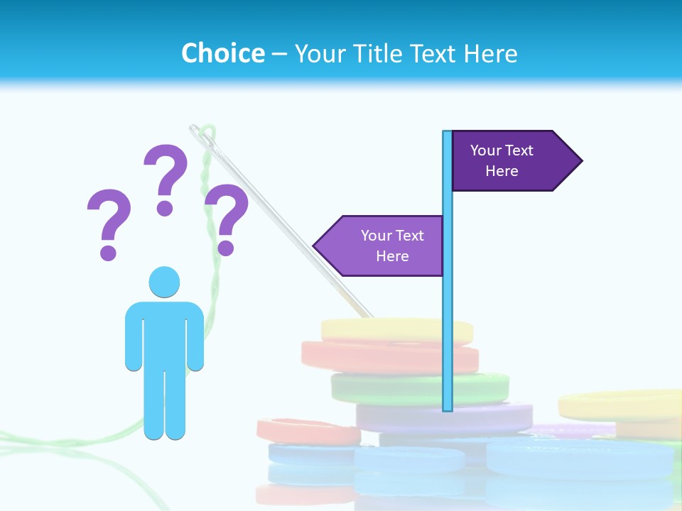 Assorted Plastic Dressmaking PowerPoint Template