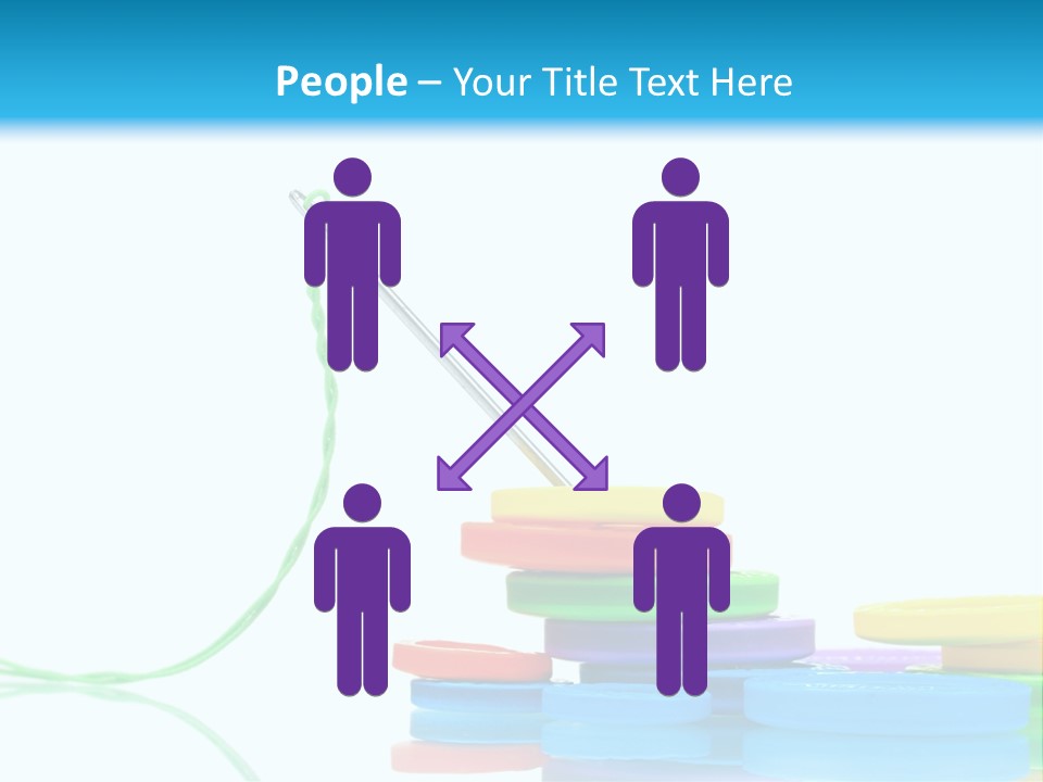 Assorted Plastic Dressmaking PowerPoint Template