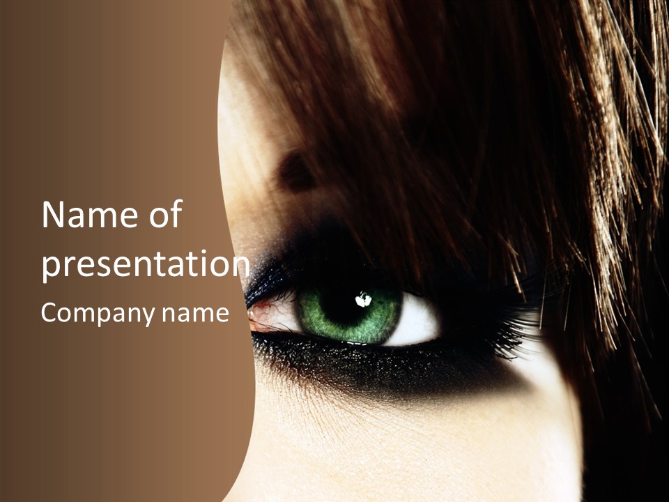 View Symbol Female PowerPoint Template