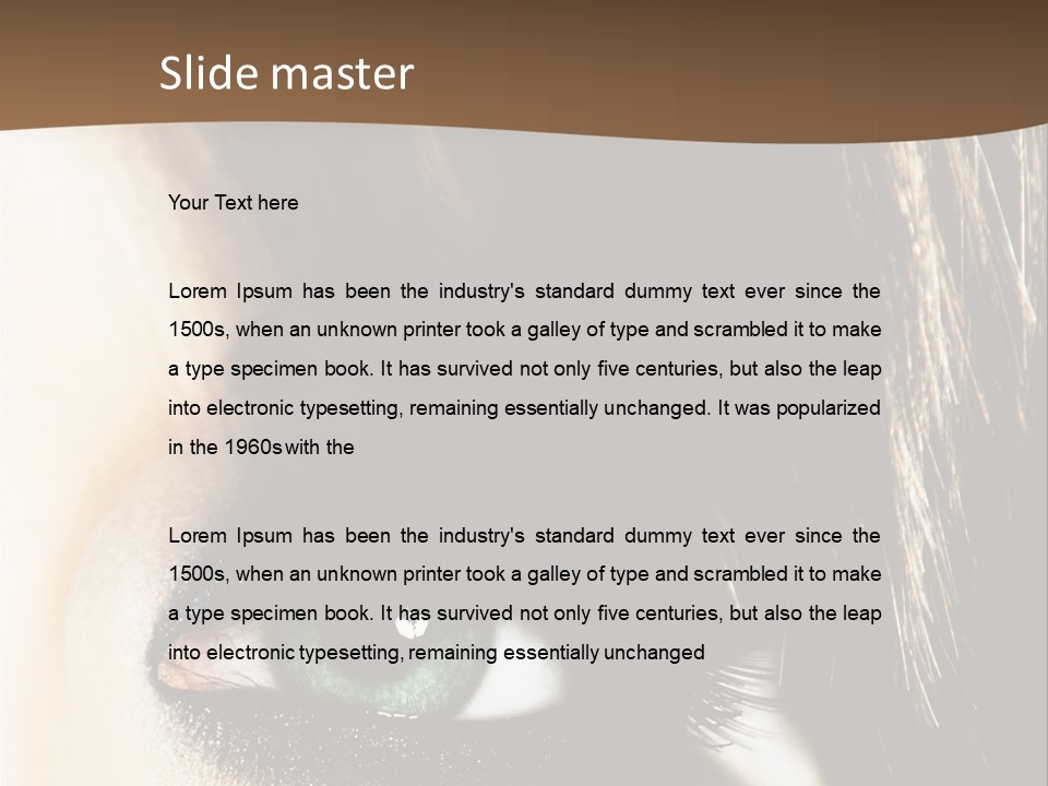 View Symbol Female PowerPoint Template