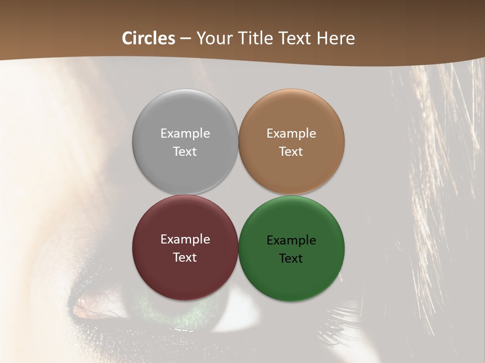 View Symbol Female PowerPoint Template