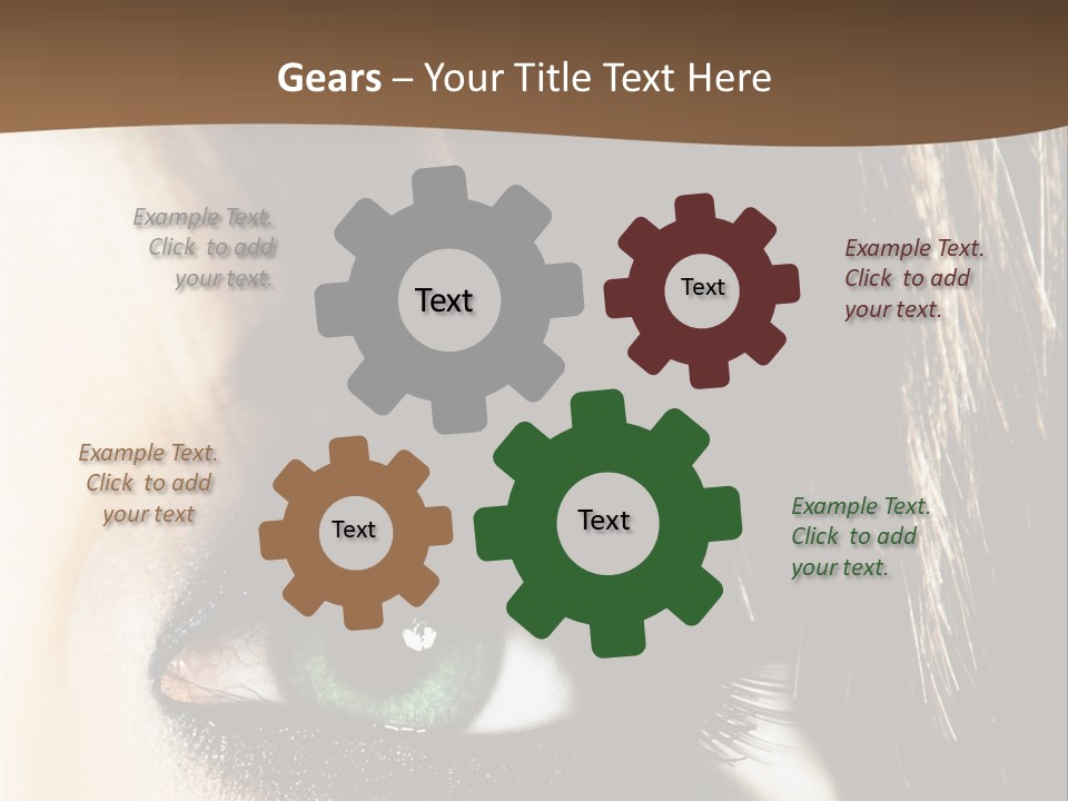 View Symbol Female PowerPoint Template