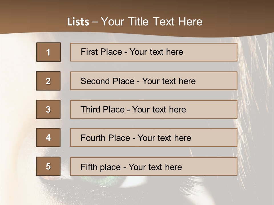 View Symbol Female PowerPoint Template