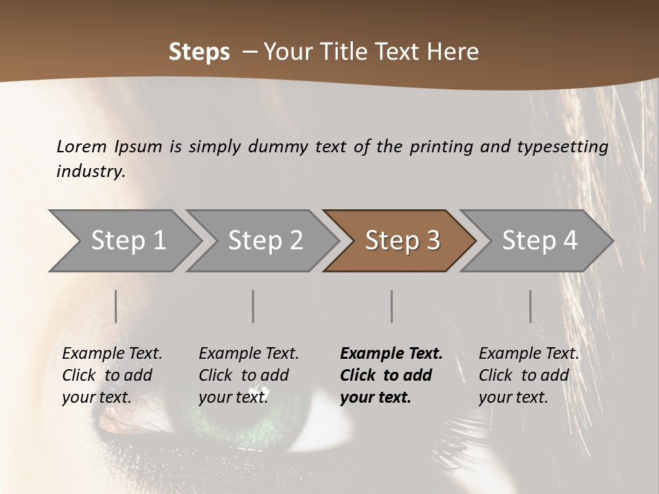 View Symbol Female PowerPoint Template