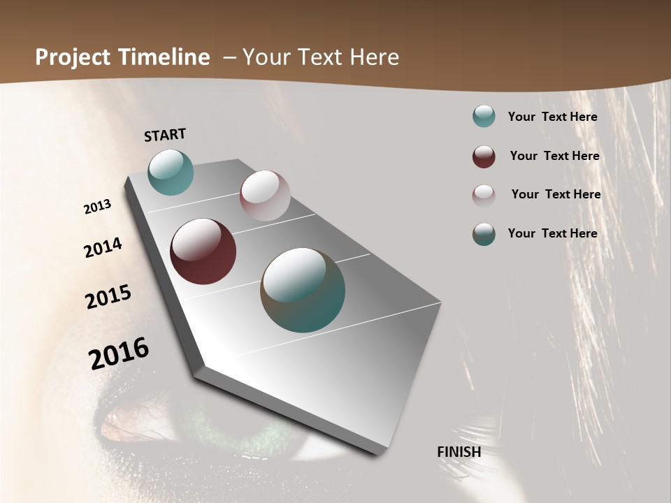View Symbol Female PowerPoint Template