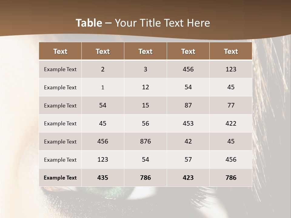 View Symbol Female PowerPoint Template