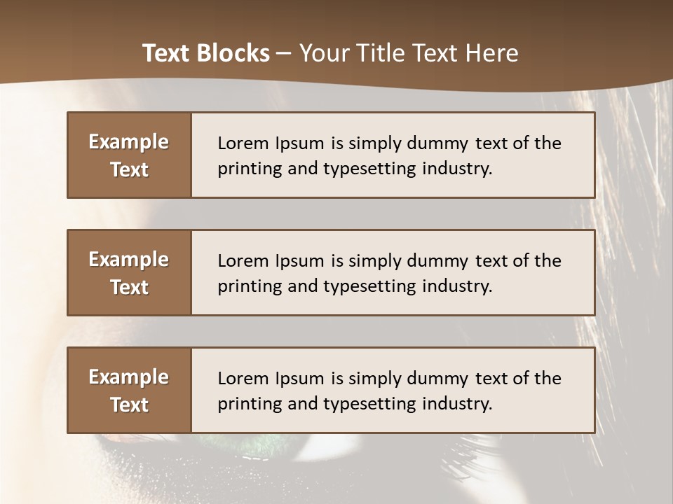 View Symbol Female PowerPoint Template