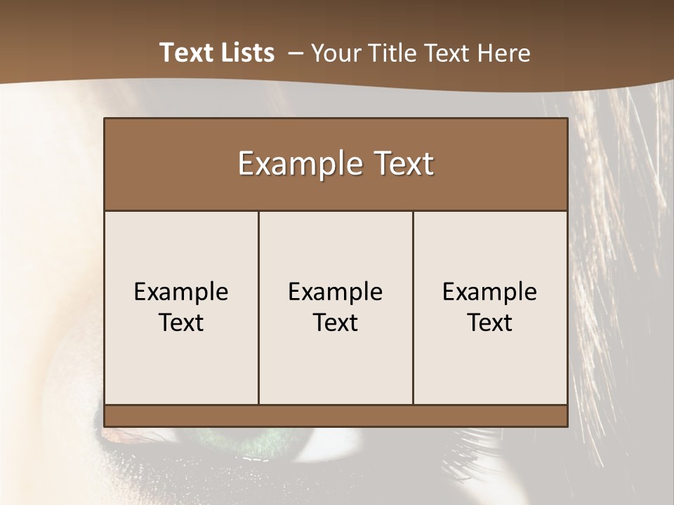 View Symbol Female PowerPoint Template