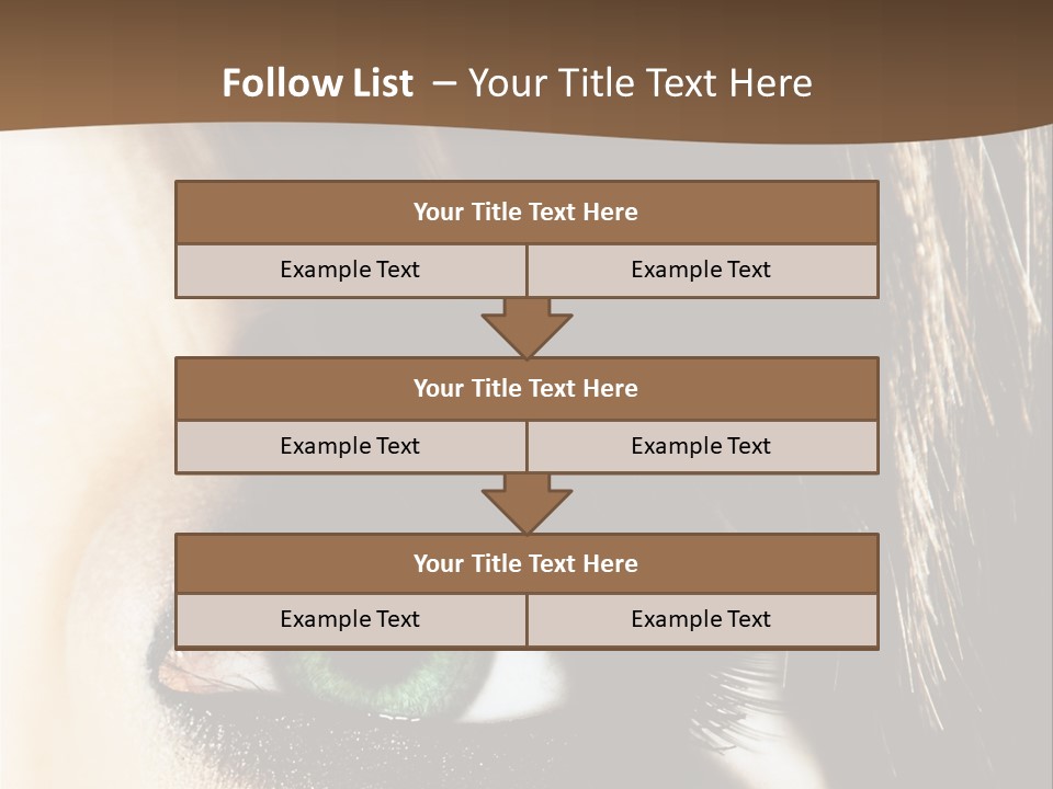 View Symbol Female PowerPoint Template