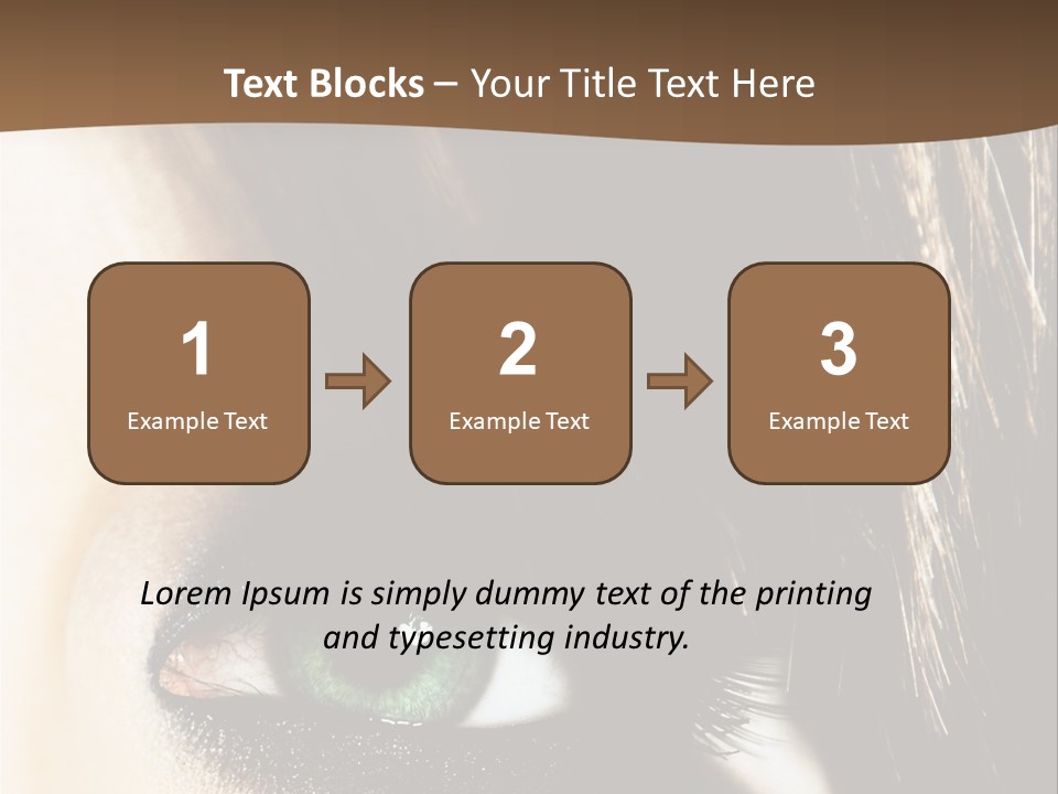 View Symbol Female PowerPoint Template