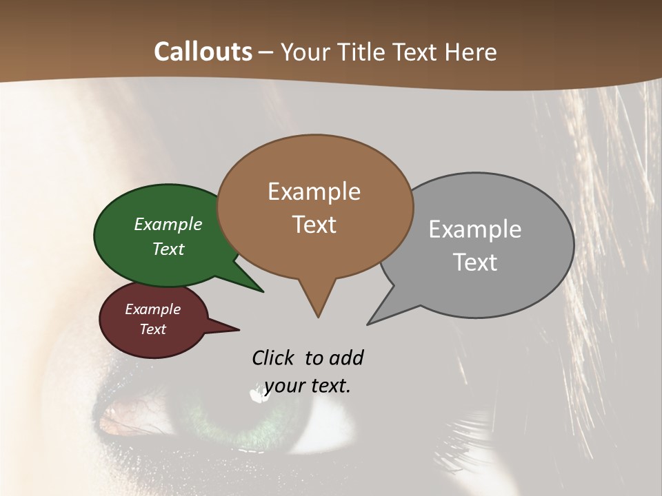 View Symbol Female PowerPoint Template