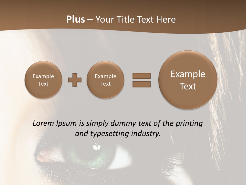 View Symbol Female PowerPoint Template