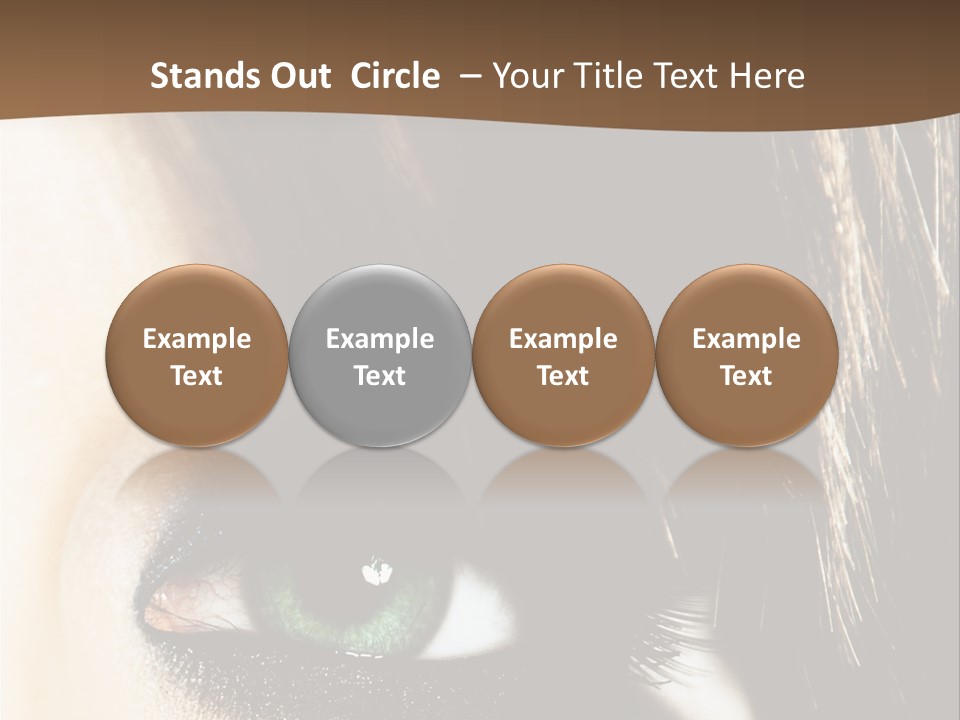 View Symbol Female PowerPoint Template