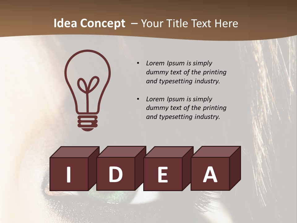 View Symbol Female PowerPoint Template