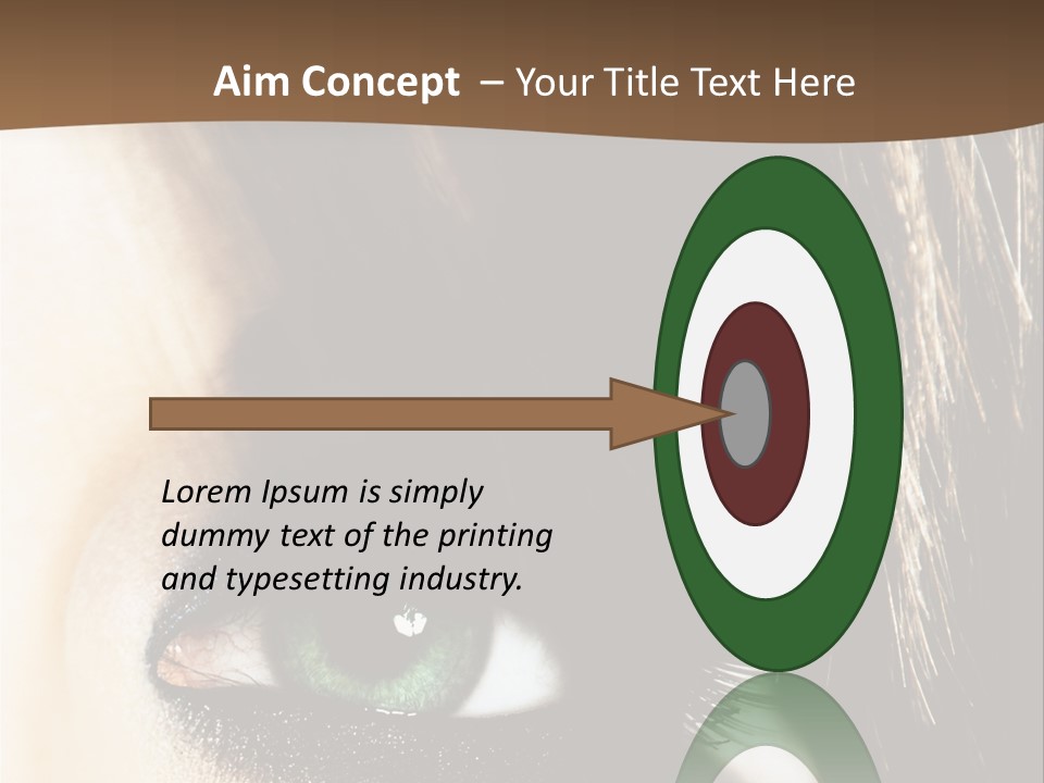 View Symbol Female PowerPoint Template