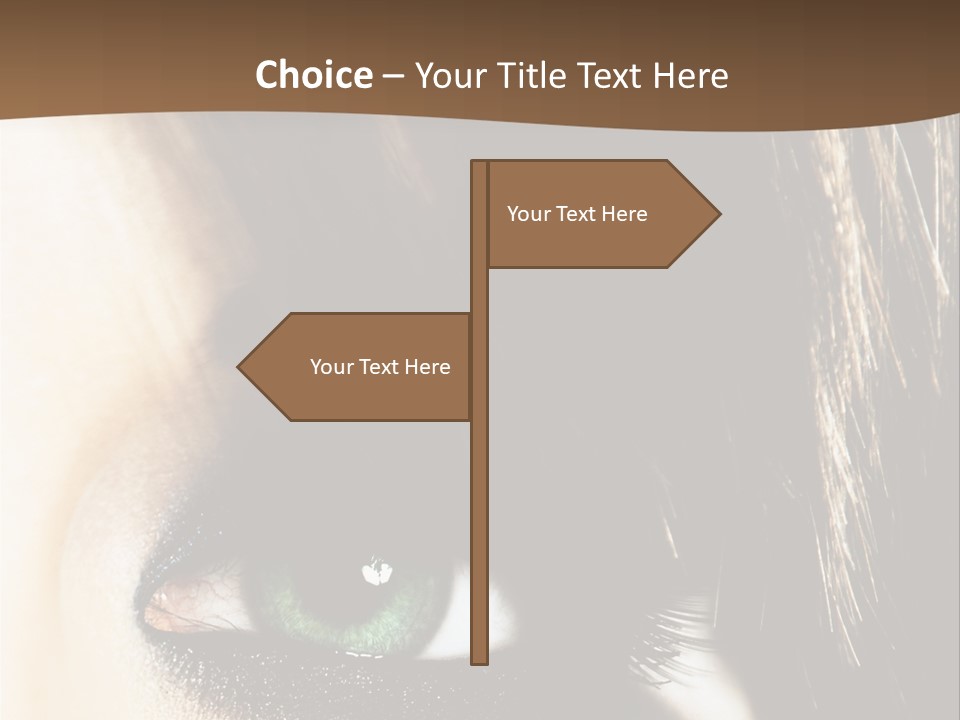 View Symbol Female PowerPoint Template