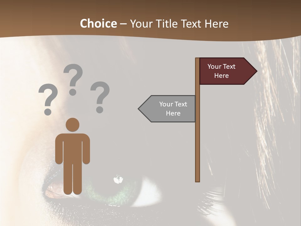 View Symbol Female PowerPoint Template