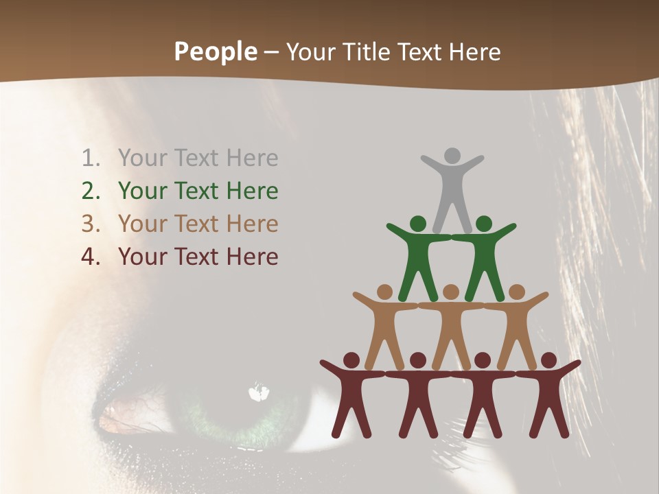 View Symbol Female PowerPoint Template