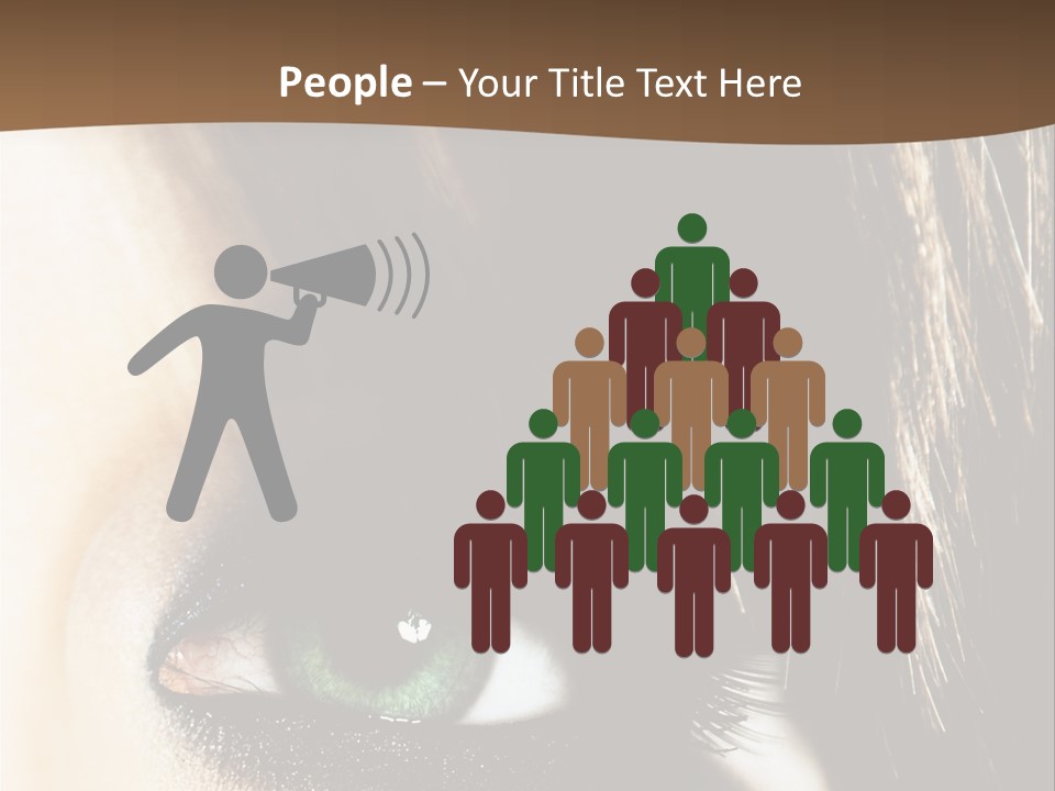 View Symbol Female PowerPoint Template