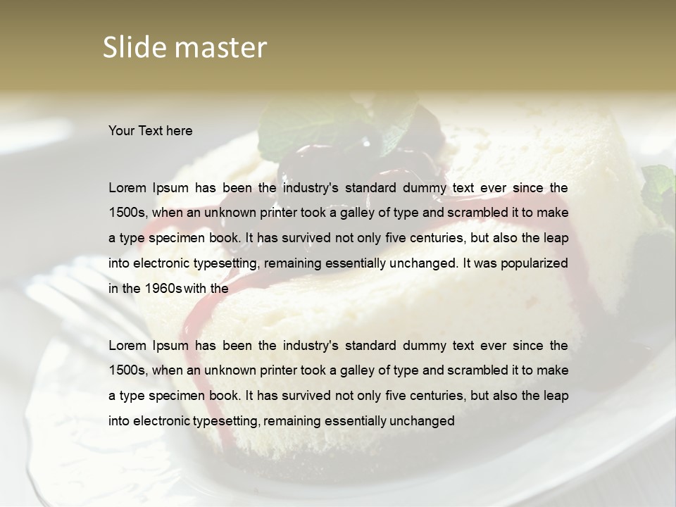 Dish Yummy Plate PowerPoint Template
