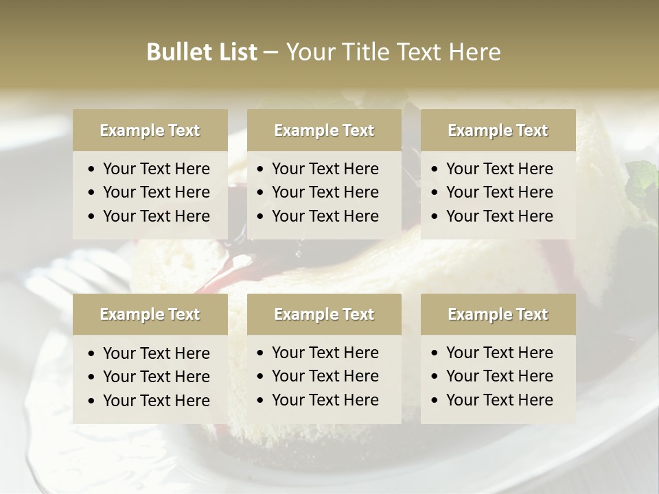 Dish Yummy Plate PowerPoint Template