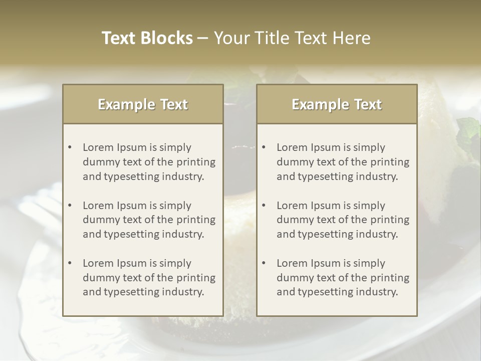 Dish Yummy Plate PowerPoint Template