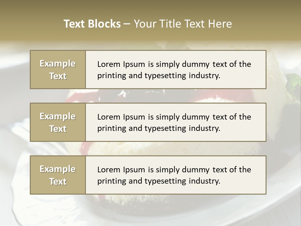 Dish Yummy Plate PowerPoint Template