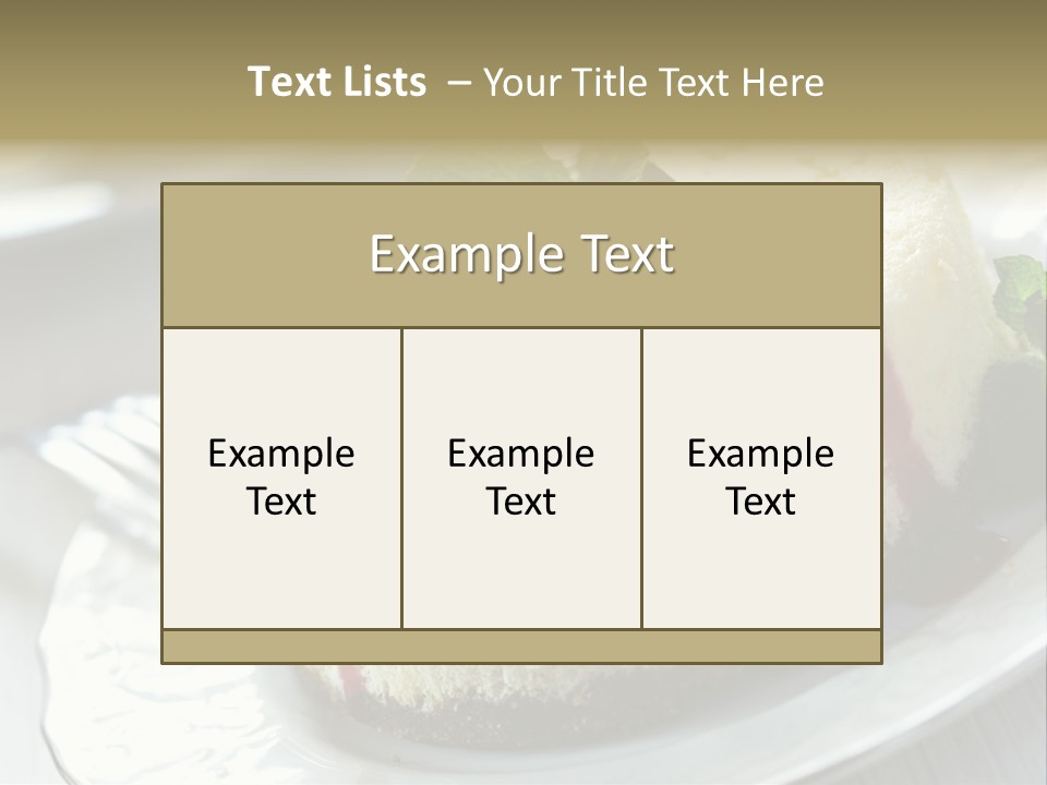 Dish Yummy Plate PowerPoint Template