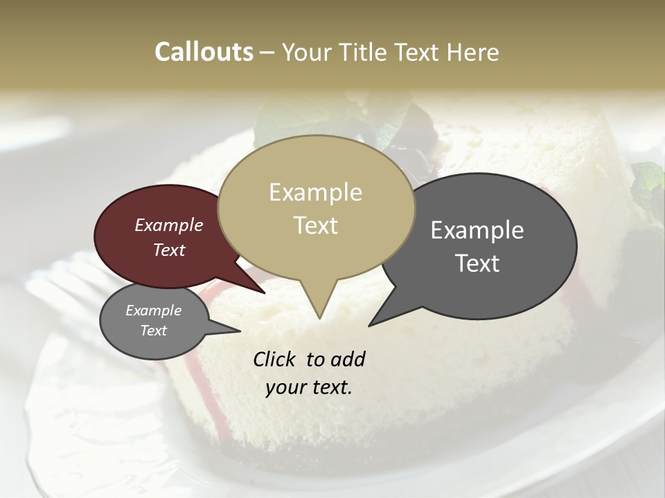Dish Yummy Plate PowerPoint Template