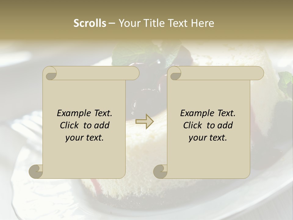Dish Yummy Plate PowerPoint Template