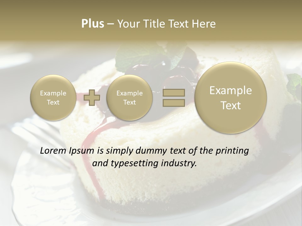 Dish Yummy Plate PowerPoint Template