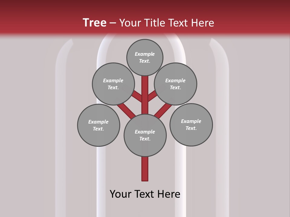 Unlabeled Merlot Unopened PowerPoint Template