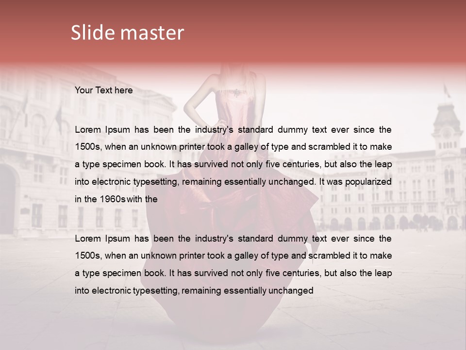 Beautiful Landscaped Outdoor PowerPoint Template