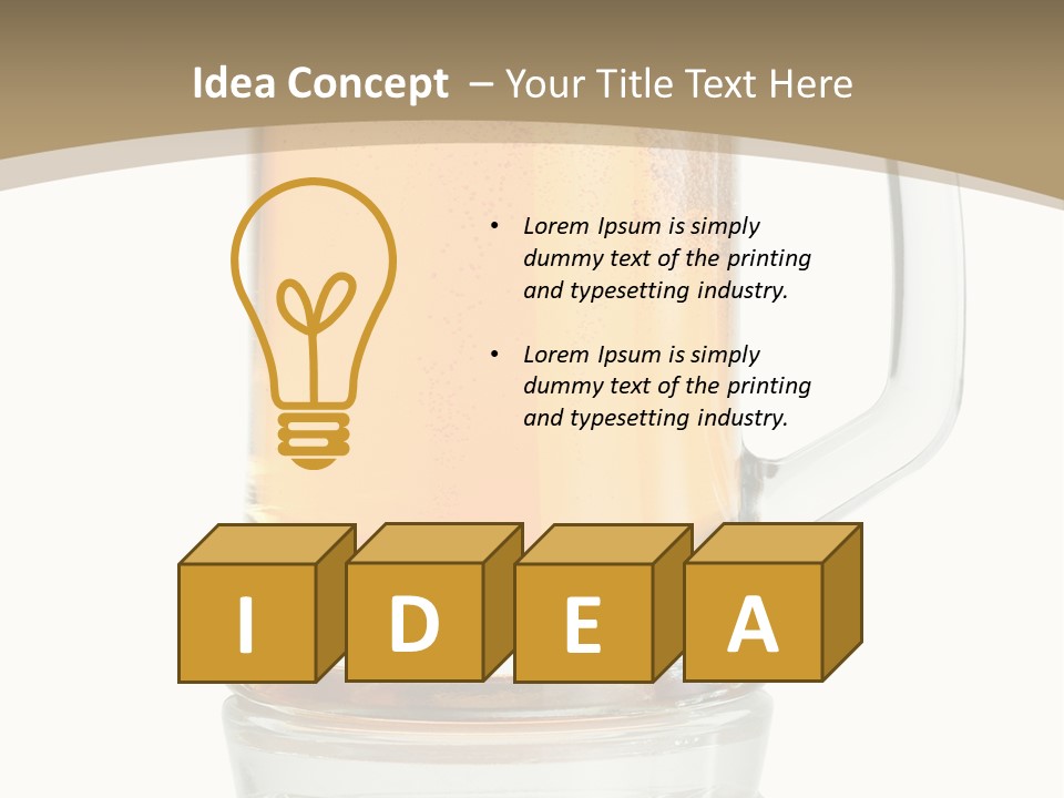 Quench Yellow Appetizing PowerPoint Template